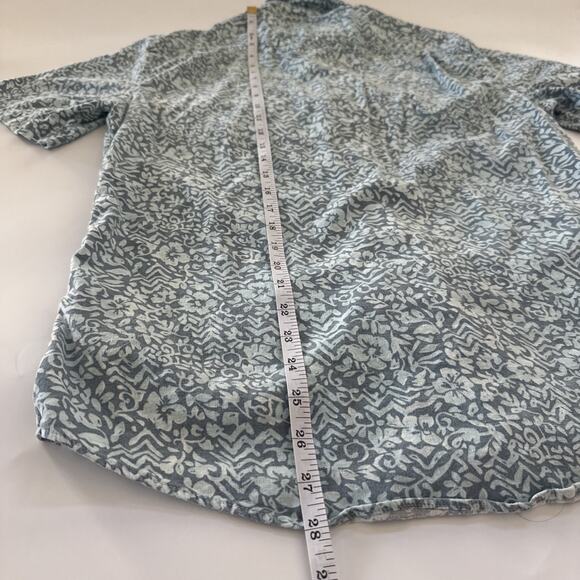 Faherty Breeze Collared Shirt Mens Small Floral All Over Print Hawaiian Hemp - Picture 7 of 9